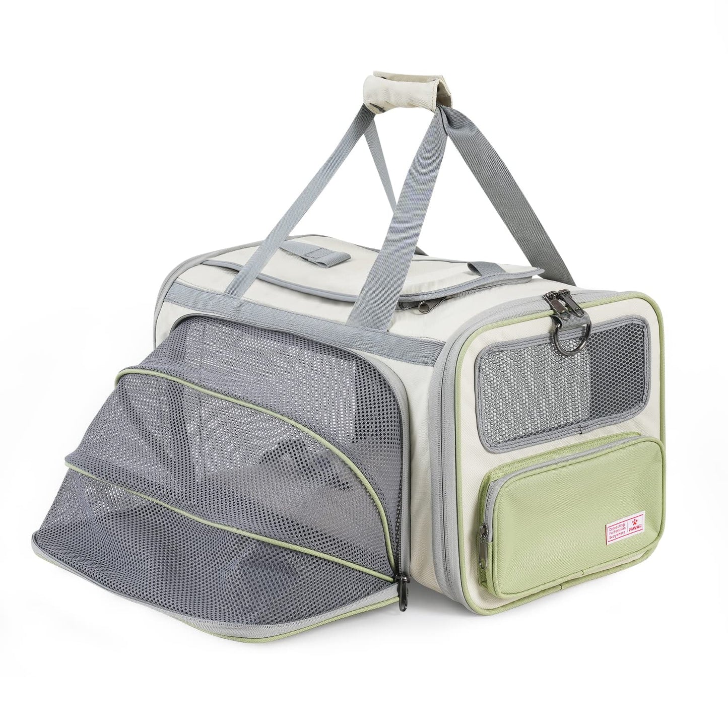 Pawaii Cat Carrier with ID Tag, TSA Airline Approved Soft Sided Bag