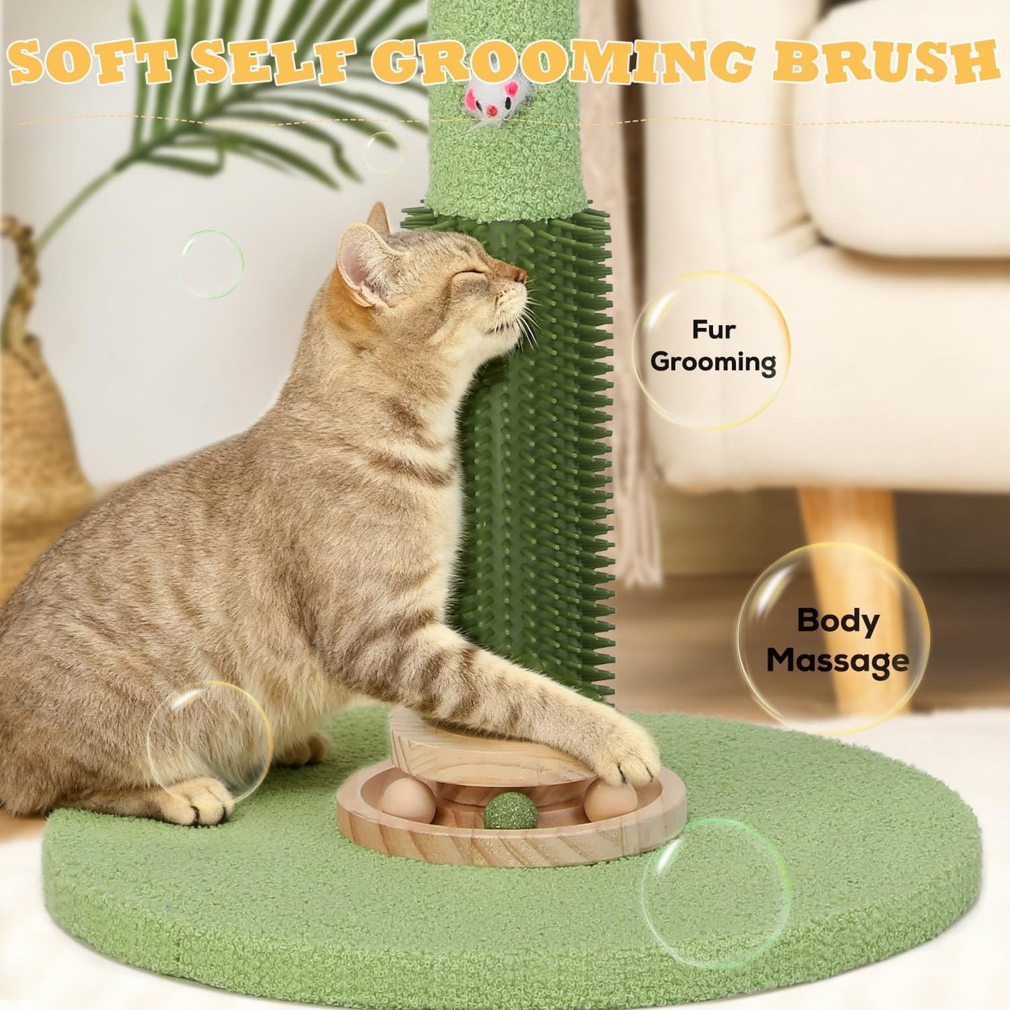 COUNER Cat Scratching Post,37.5'' Tall Sisal Cat Tree Scratching Post
