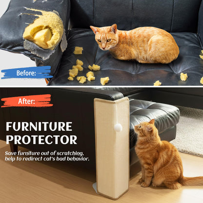 PETKARAY Under-Furniture Cat Scratcher, 23.6'' Sisal Furniture