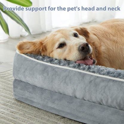 BFPETHOME Orthopedic Dog Beds for Large Dogs-Waterproof Sofa Dog Bed
