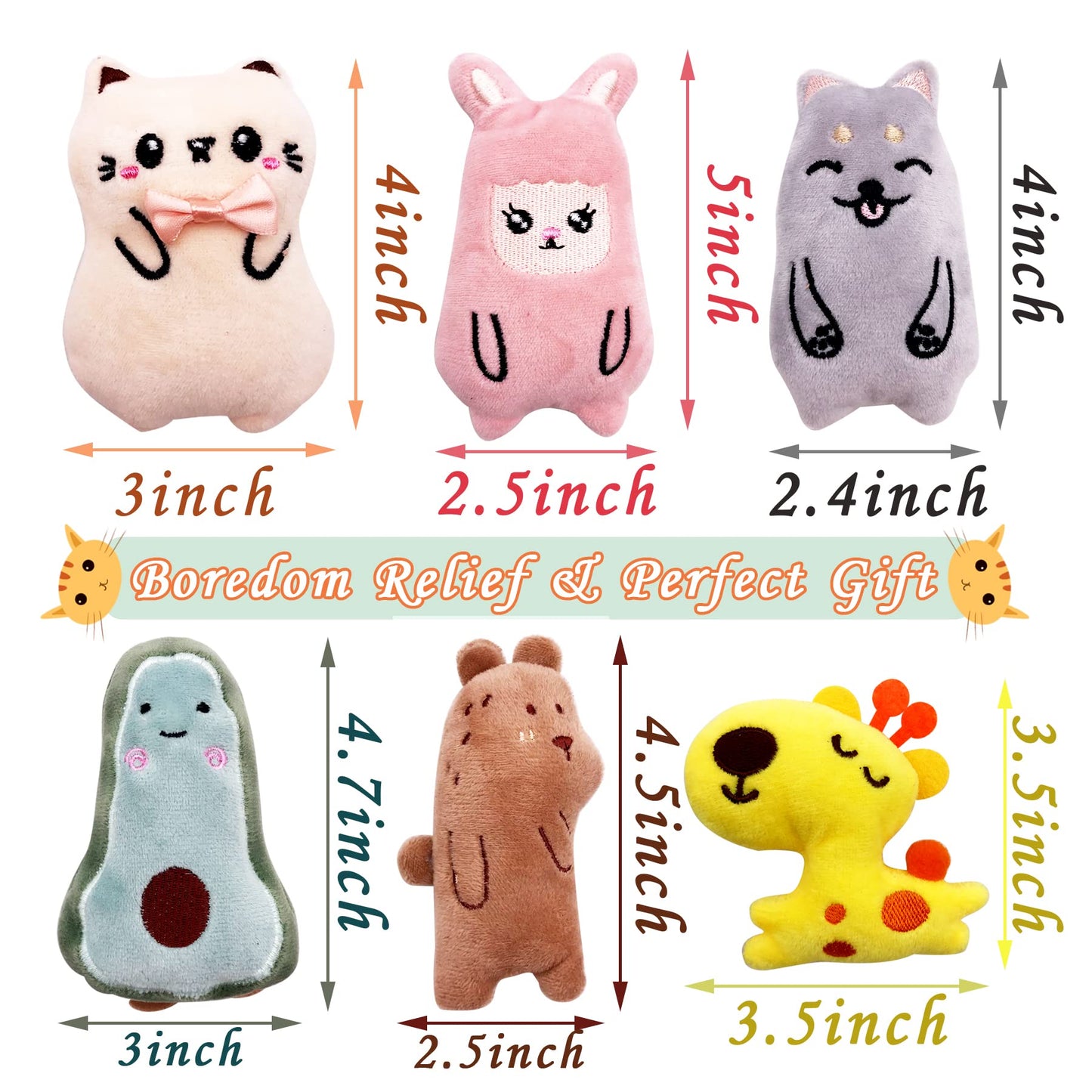 Pai Sence Cat Toys for Indoor Cats Kittens Interactive Pillow Catnip