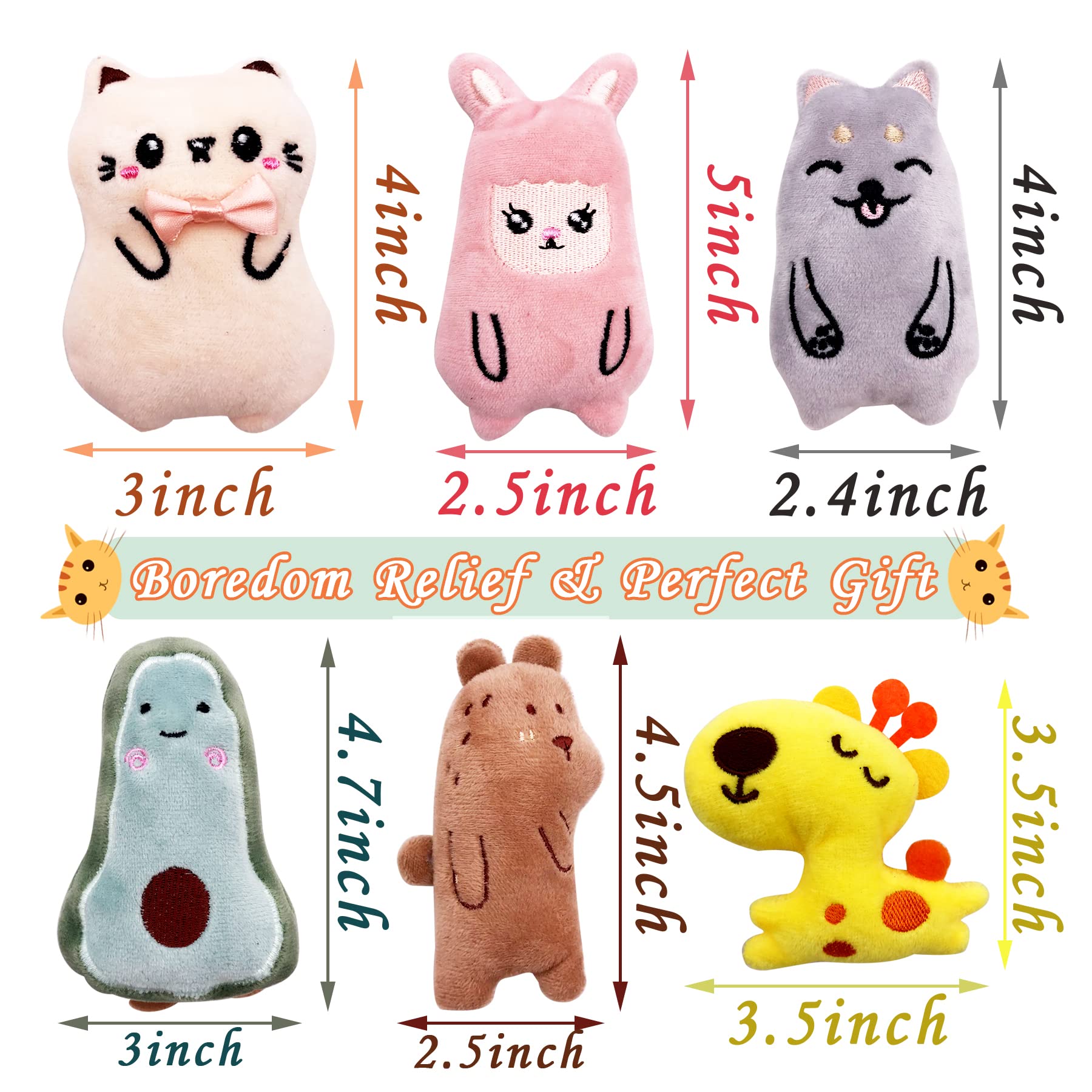 Pai Sence Cat Toys for Indoor Cats Kittens Interactive Pillow Catnip