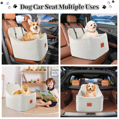 INDYBUD Dog Car Seat for Dogs up to Small Medium Dog Booster Seat