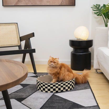 Conlun Cat Scratcher Bed, 1 Oval Cat Scratching Board
