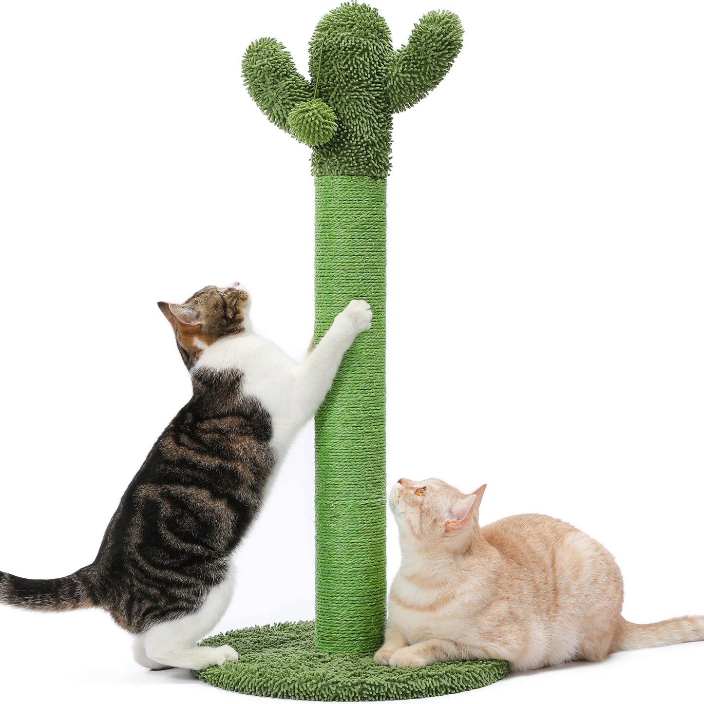 Made4Pets 34" Tall Cat Scratching Post, Cactus Cat Scratcher Posts