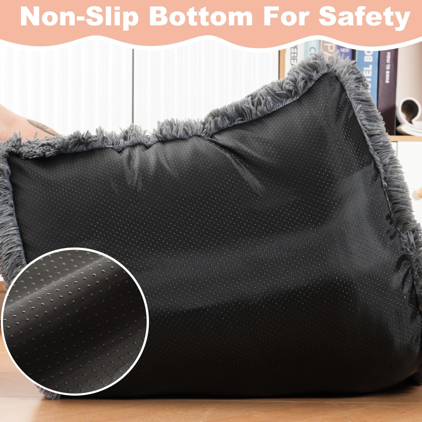 Bedfolks Waterproof Dog Crate Pad, Plush Dog Kennel Bed with Bed
