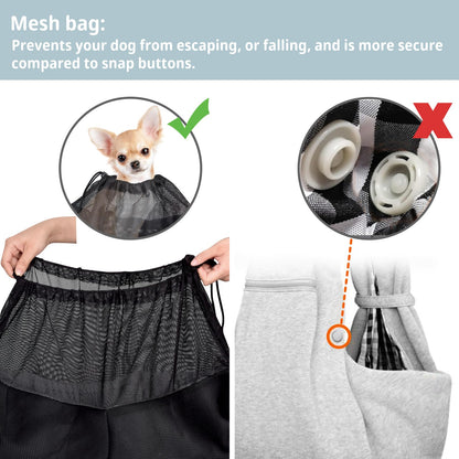 CUBY Dog and Cat Sling Carrier Adjustable Breathable Mesh Tote
