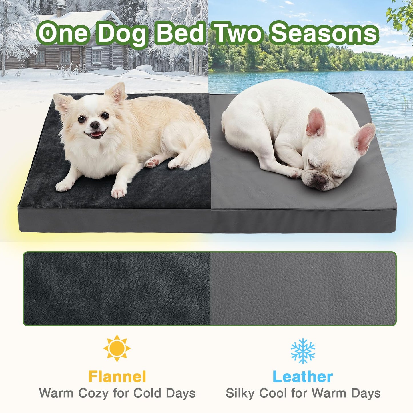 Vonabem Waterproof Small Dog Bed Crate Pad, Outdoor Washable Crate