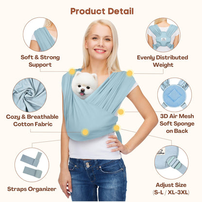 AnccoPlus Dog Carriers for Small Dogs, Front Facing Dog Sling Carrier