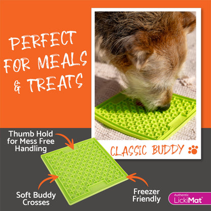 LickiMat X8" Pack of 2 Slow Feeder for Dogs Boredom Anxiety Bowl