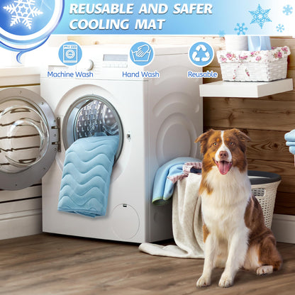 ZENGAOOU Dog Cooling Mat for Medium to Large Dogs 40" x 28" Mat