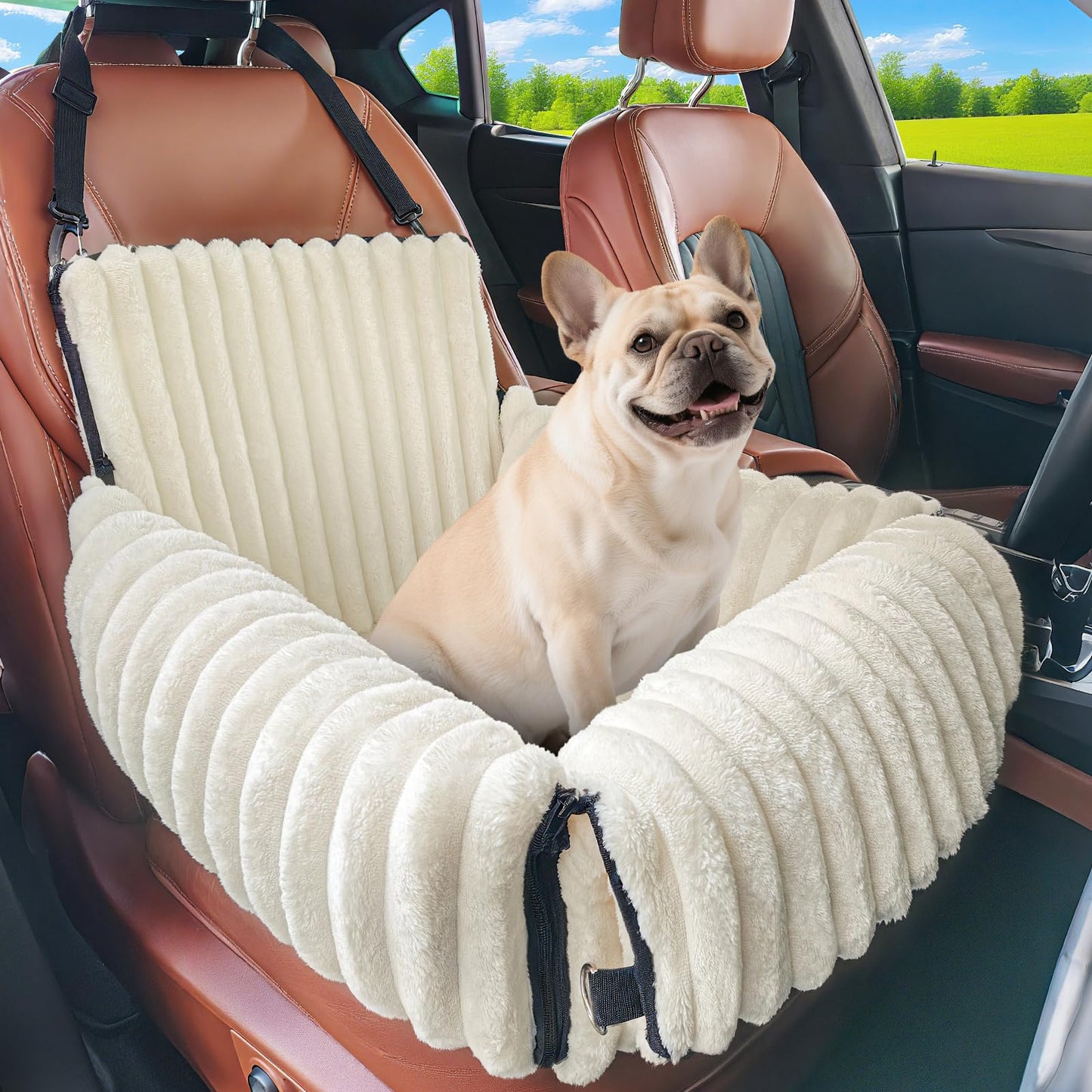 MIXJOY 6-in-1 Dog Car Seat for Small/Medium Dogs up Seat