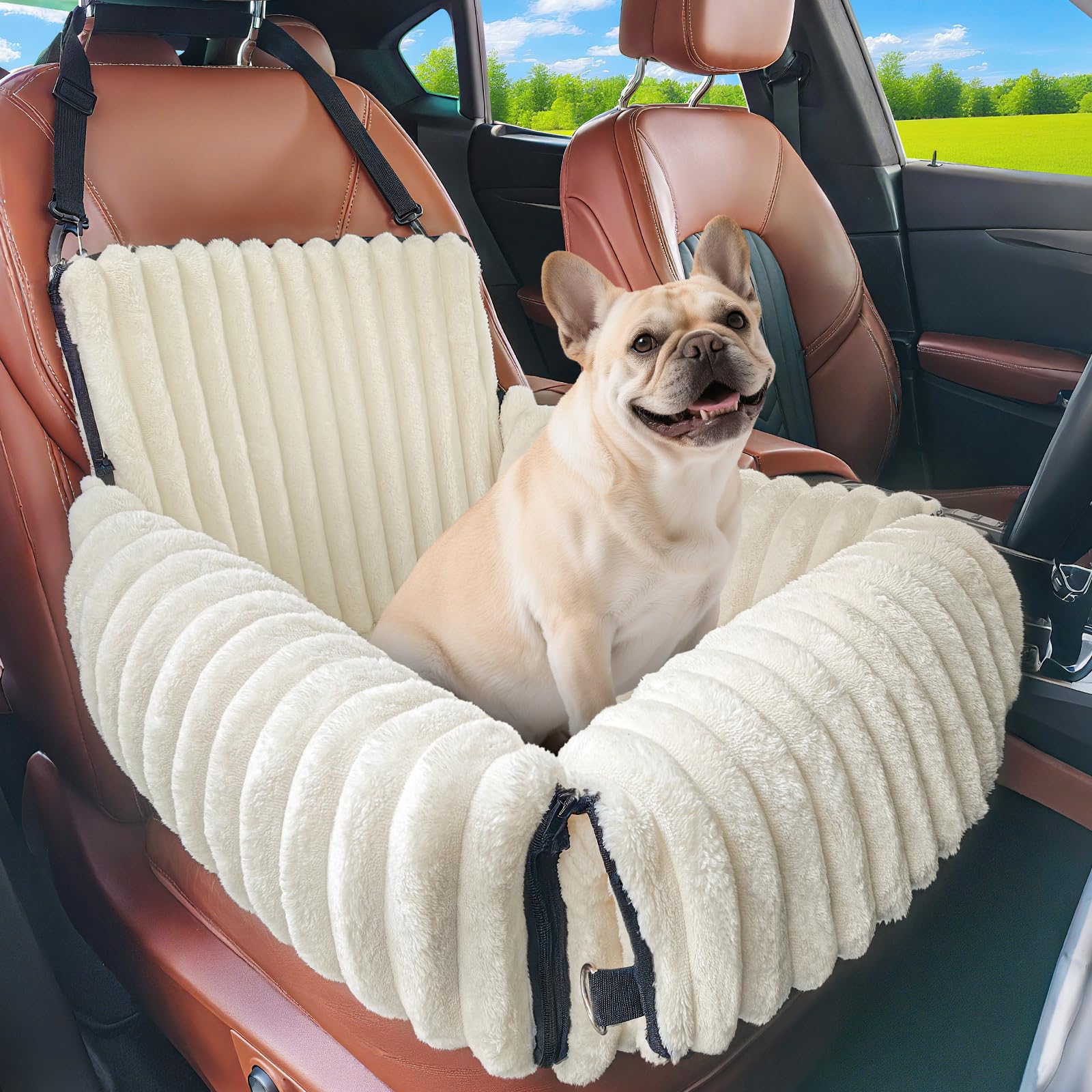 MIXJOY 6-in-1 Dog Car Seat for Small/Medium Dogs up Seat