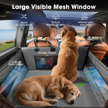 MIXJOY XL Dog Car Seat for Large Medium Dogs, Back Seat Extender Seat