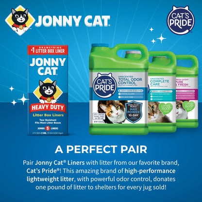 Jonny Cat Litter Box Liners: Heavy Duty Tear Leak Resistant Box