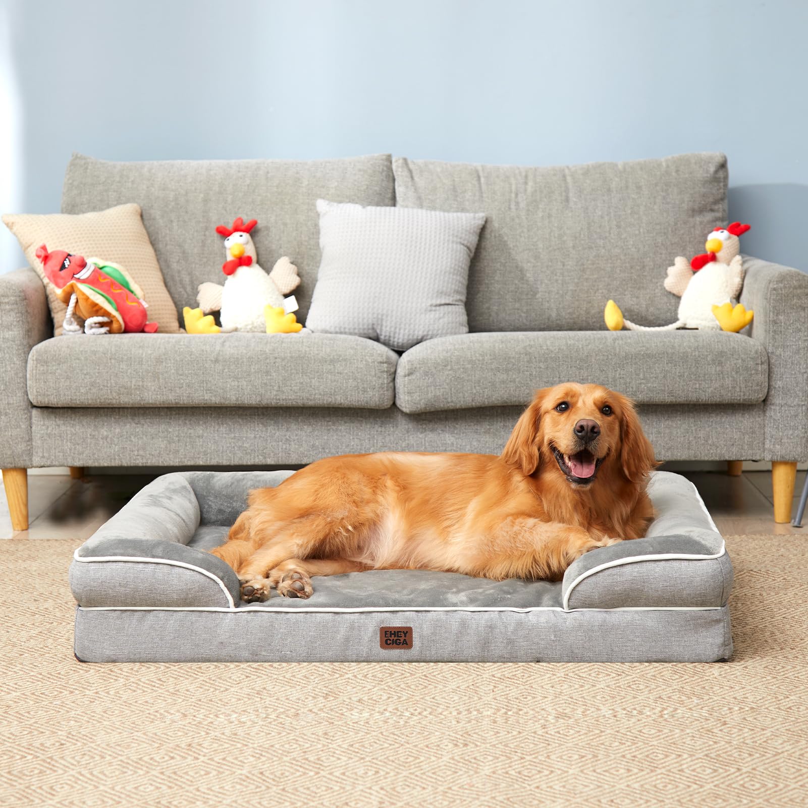 EHEYCIGA Orthopedic Dog Beds for Extra Large Dogs Waterproof Bed