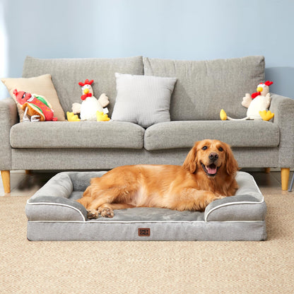 EHEYCIGA Orthopedic Dog Beds Large Sized Dog, Waterproof Memory Bed