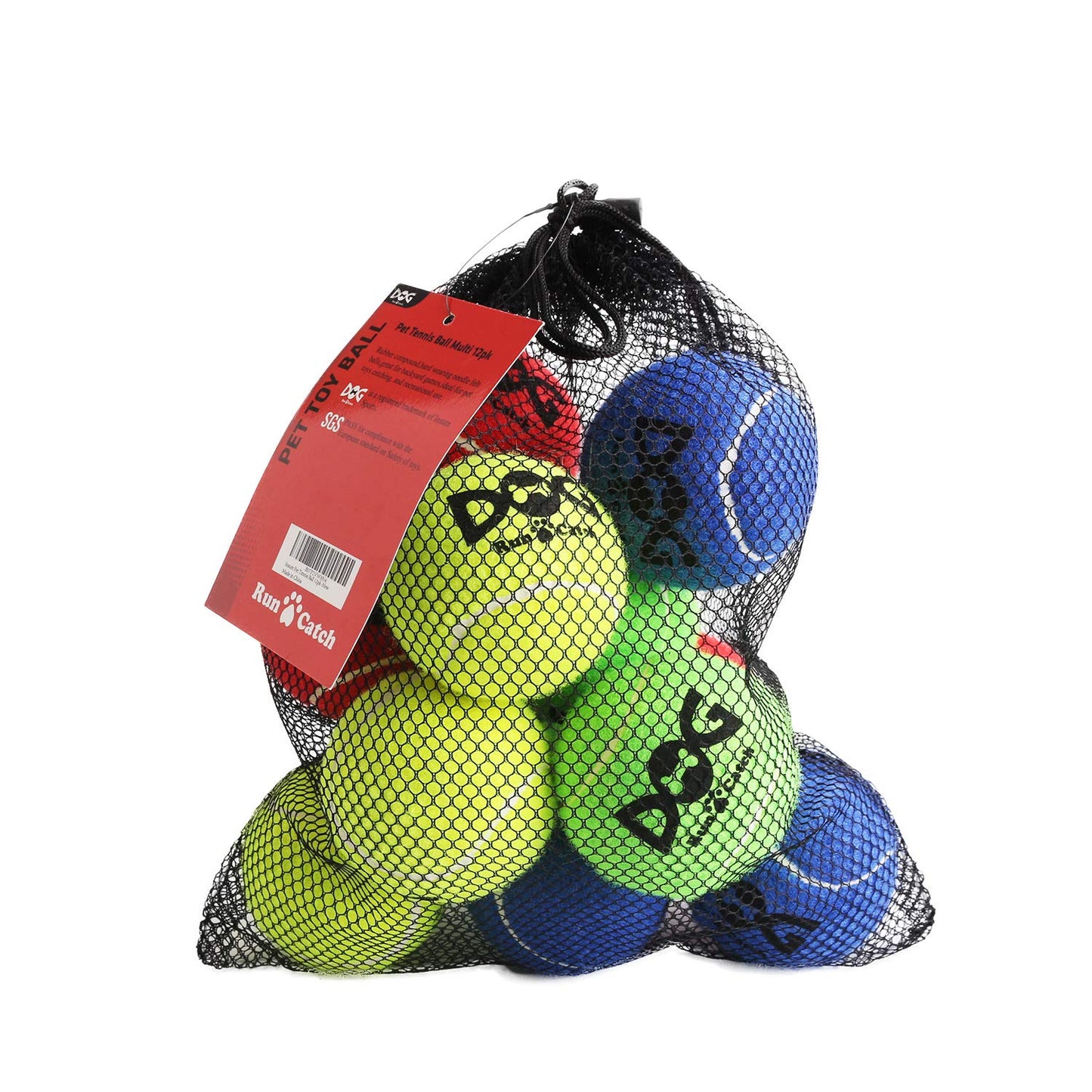 INSUM Tennis Balls for Dogs 12 Pack 2.5'' Durable Non-Toxic Balls
