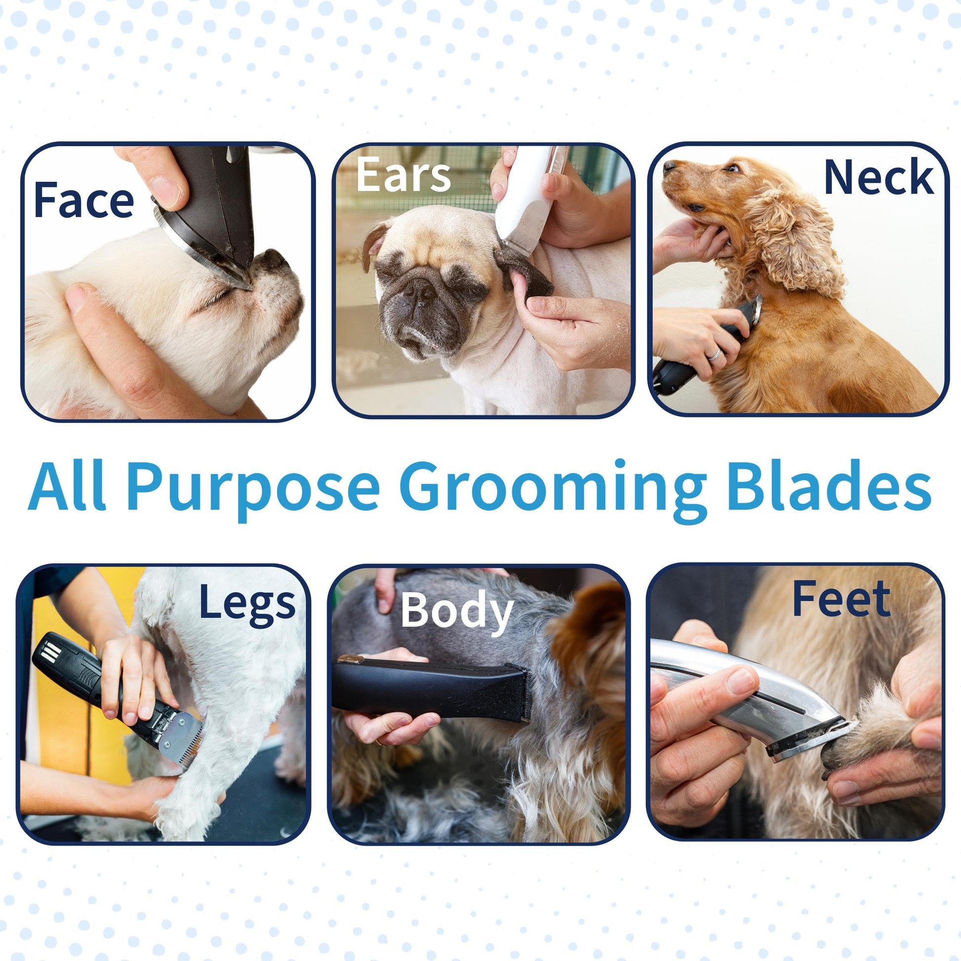 Bucchelli Skip Tooth 7 Wide Blade Dog Grooming Cuts Length Clipper