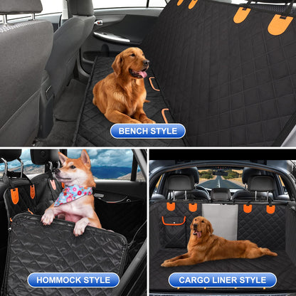 EasyHaWei Dog Car Seat Cover for Back Seat 600D Scratchproof Seat