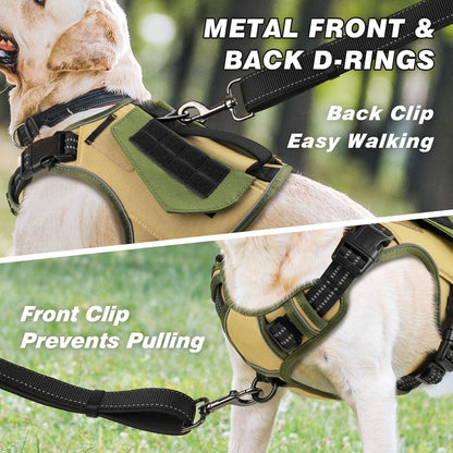 WINGOIN Tactical Dog Harness for Small Dogs, No Pull Harness