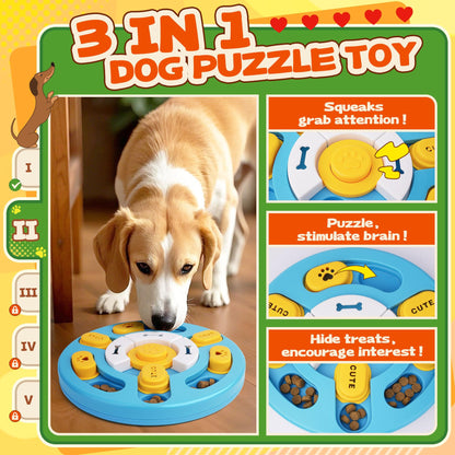 Forfon 10 Pack Complete Dog Puzzle Toys Set-Dog Lick Mat Feeding Toys