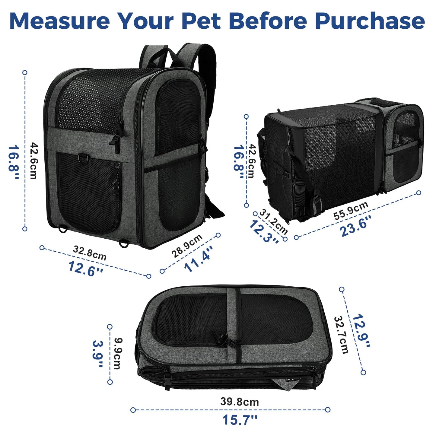 Apollo Walker Pet Carrier Backpack for Large/Small Carrier