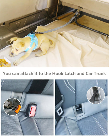 AUBELL Dog Seat Belt for Car,2 Pack Set 3-in-1 Adjustable Seat