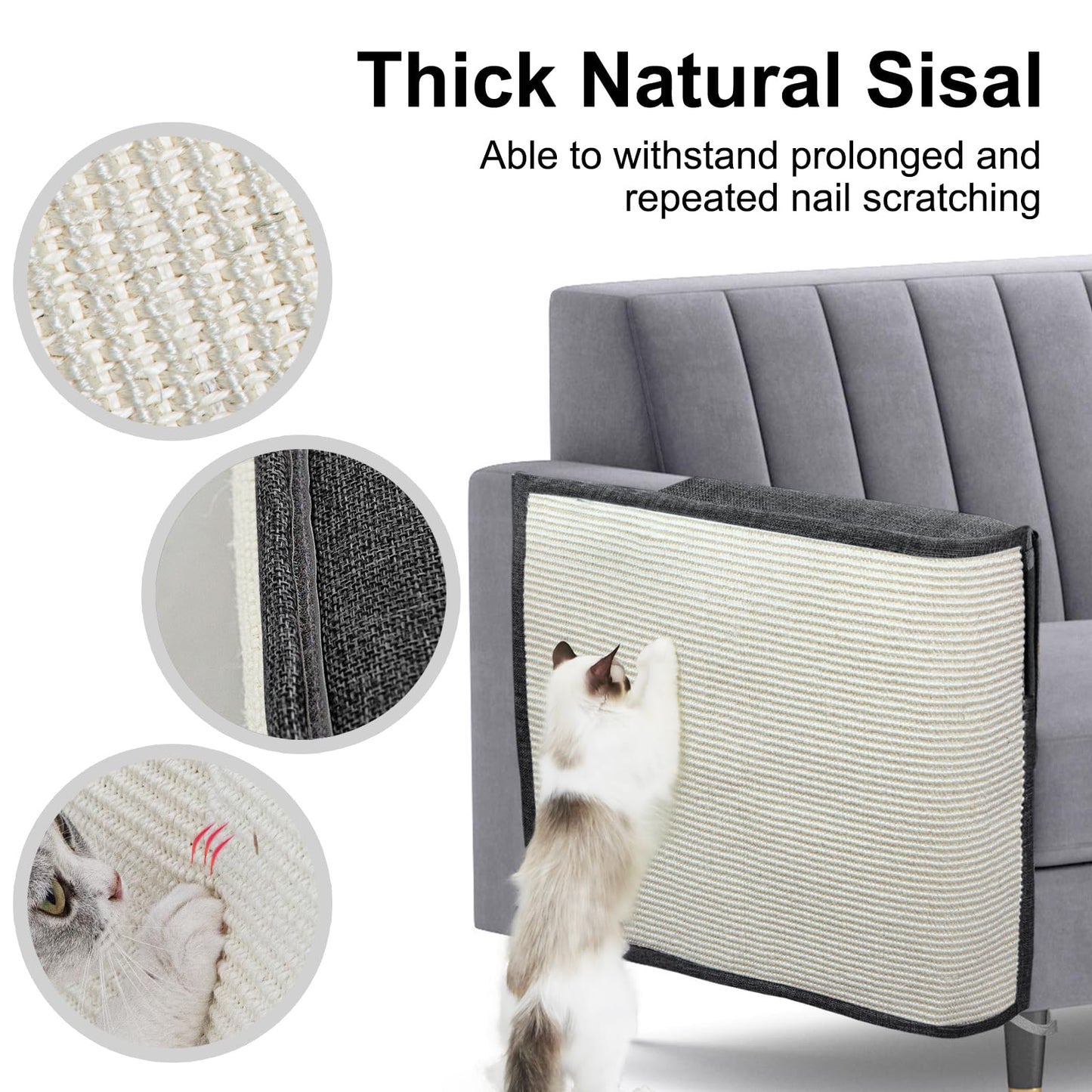Upgraded Cat Scratch Furniture Couch Protector with Furniture
