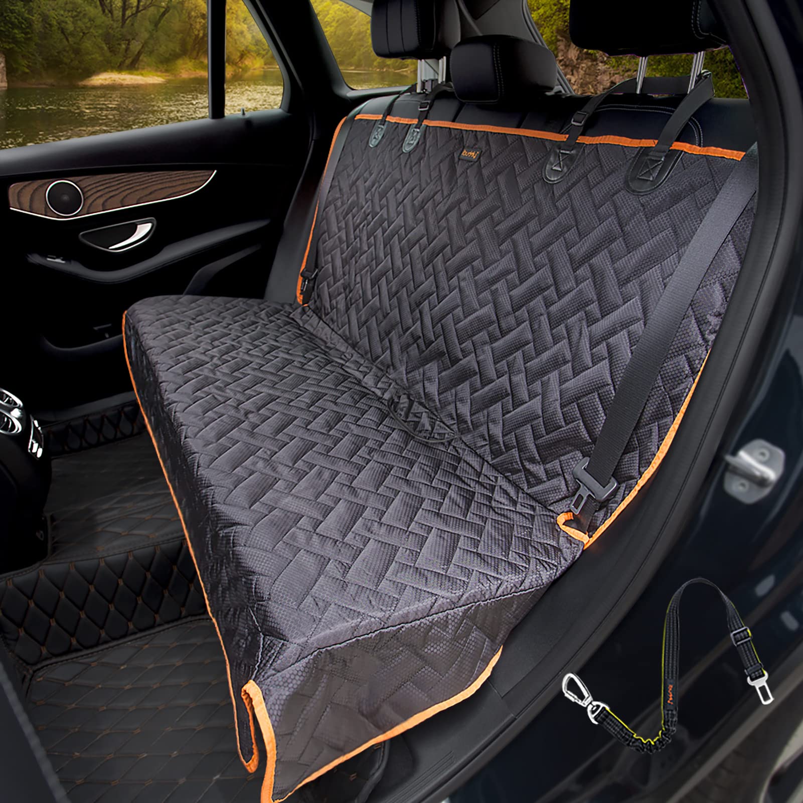 iBuddy Bench Dog Seat Cover, Oxford Cloth Vehicle Seat Cover