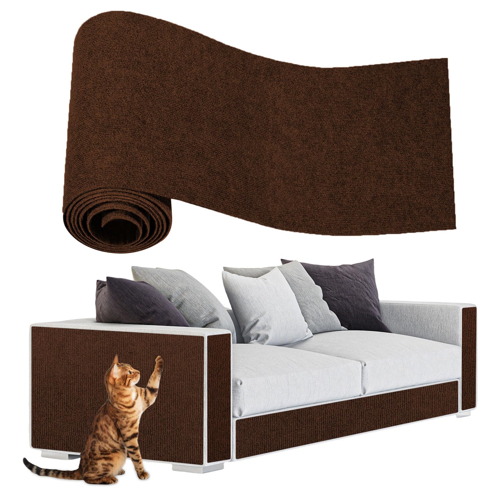 ENONCI Anit Cat Scratch Couch Furniture Protector,78.7x15.8 Cat Board