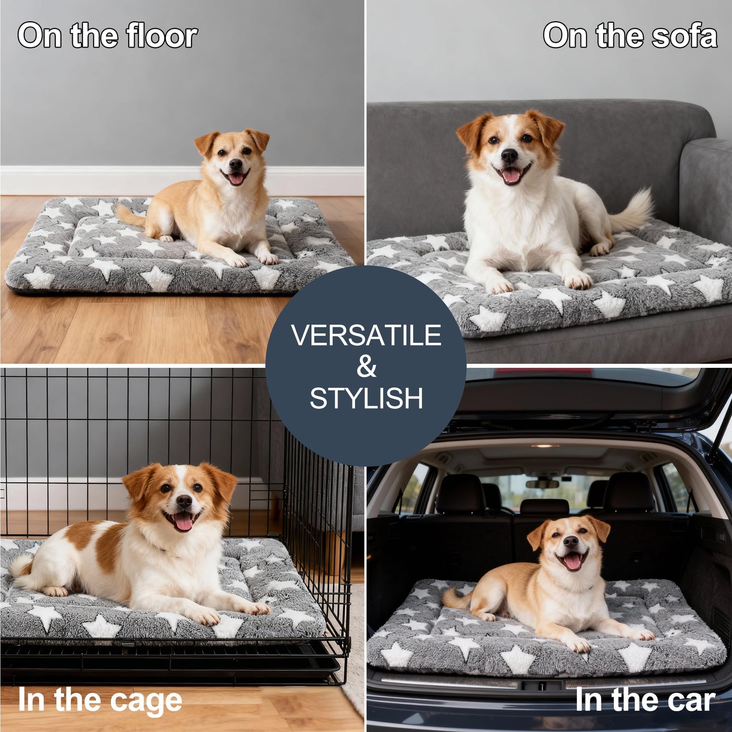 Dog Bed Mat Comfortable Kennel Pad, Crate Bed Mat Crate
