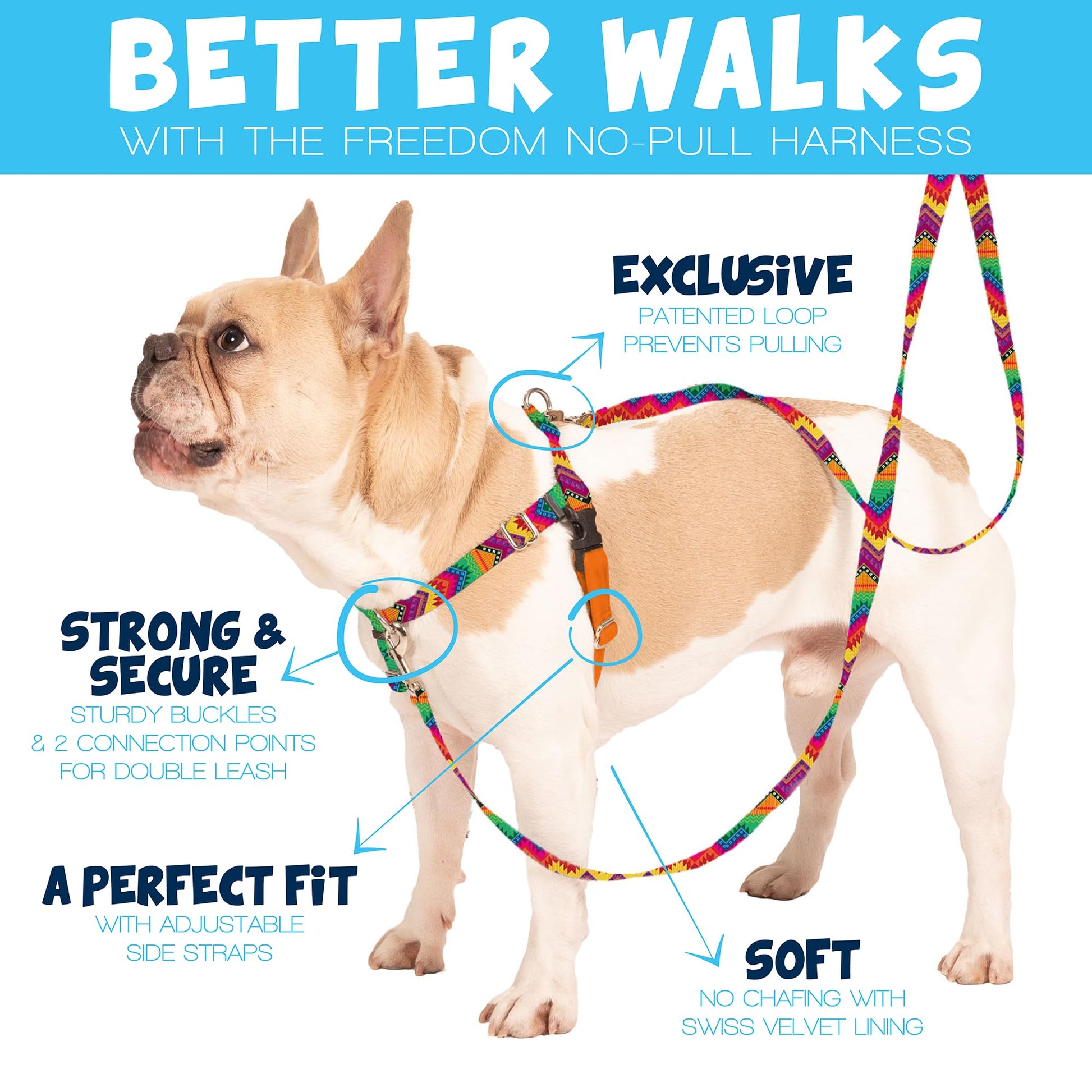 2 Hounds Design Freedom No Pull Dog Harness, Comfortable Harness