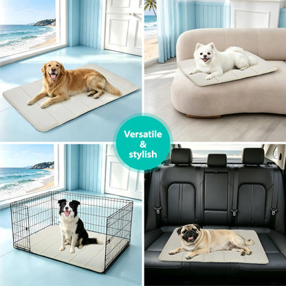 ZAKAPAWS Cooling Dog Mat Q-Max>0.5 Rapid Cooling Tech, Thin Crate
