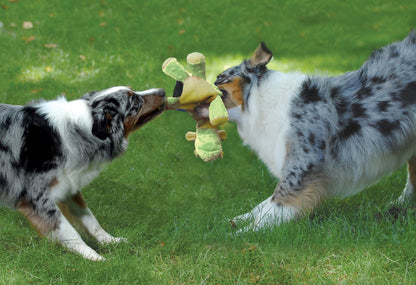goDog Bubble Plush Dragons Squeaky Dog Toy, Chew Guard Plush