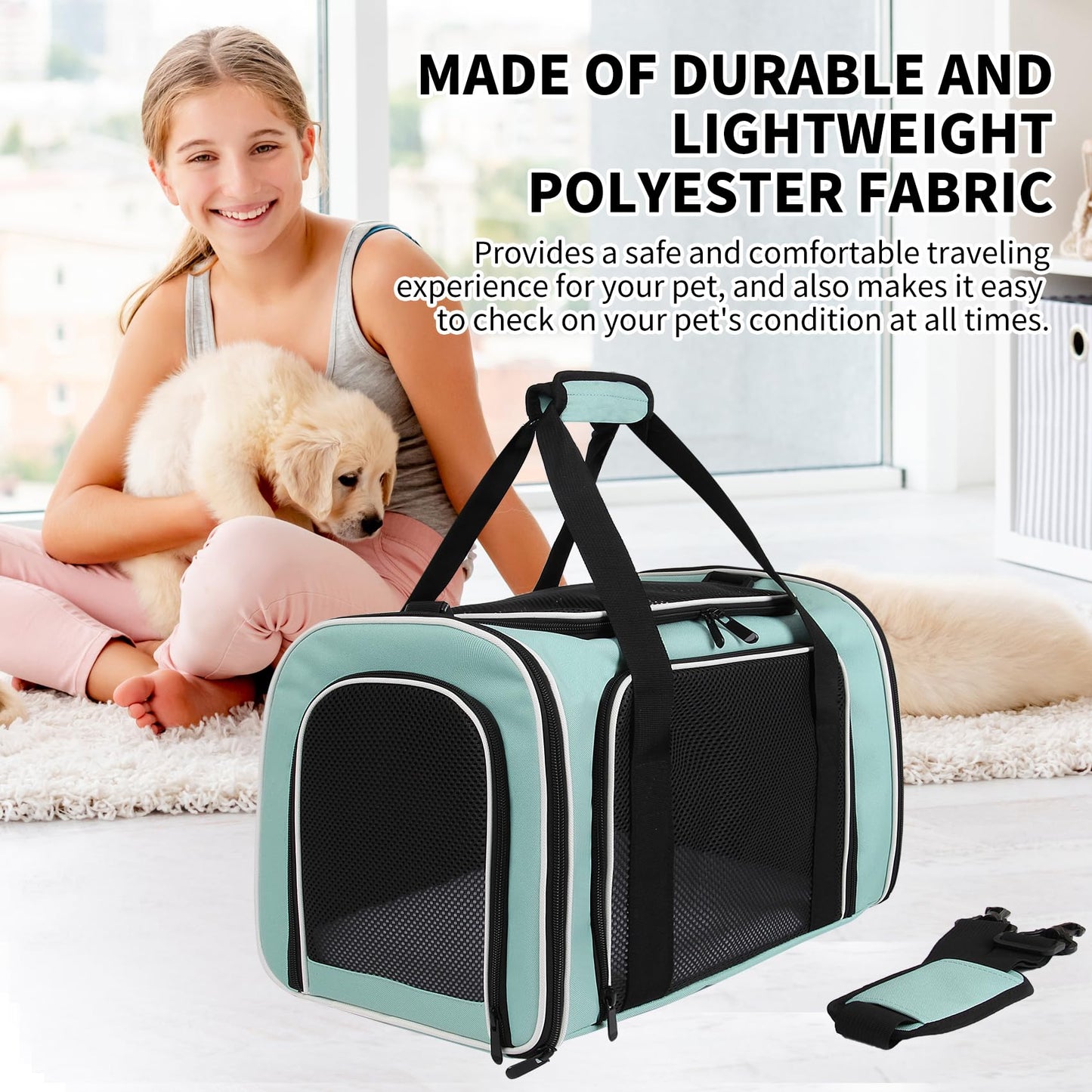Yipincover, Cat Dog Carriers Soft-Sided, Pet Travel Carrier