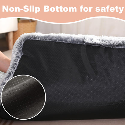 Bedfolks Waterproof Kennel Pad Plush Dog Bed, XXL Crate Bed x29" Bed