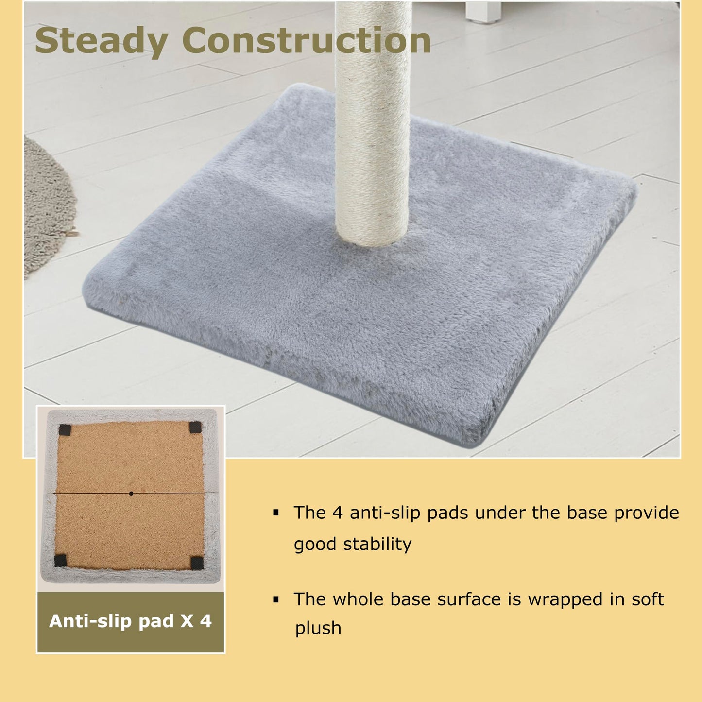 Dimaka 29" Height Tall Cat Scratching Post, Claw Scratcher Scratcher