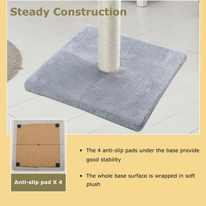 Dimaka 34" Tall Cat Scratching Post for Large Cats and Scratcher