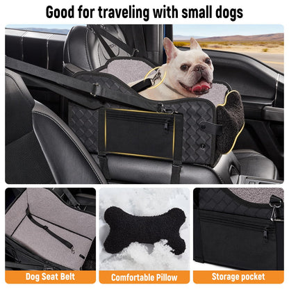 TKYZ Center Console Dog Car Seat,Pet Puppy Middle Console Dog Car Seat