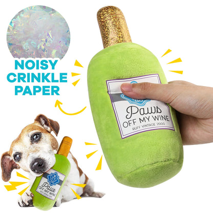 Prime Pets Dog Toys for Large Dogs, 3 Pack, Plush Squeaky Dog Toy