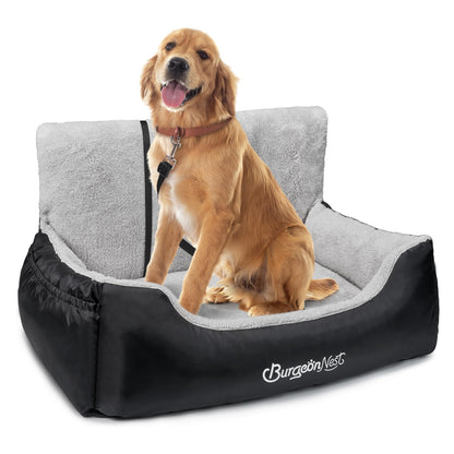 BurgeonNest Dog Car Seat for Medium/Large Dogs Under Soft Pet Car Seat
