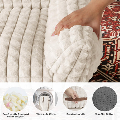 blunique Cat Beds for Indoor Cats Cute Cat Couch Bed Fluffy Pet Sofa