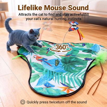 SDWUBQ Interactive Cat Toys Rechargeable,Moving Concealed Toys