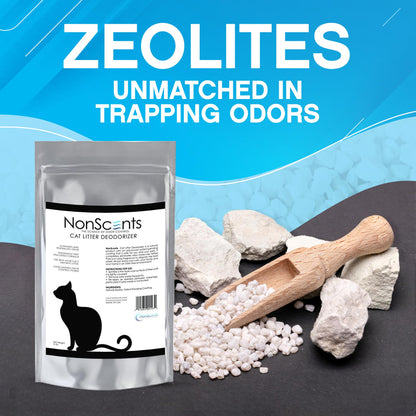 NonScents Cat Litter Deodorizer Litter Box Odor Eliminator Less Box