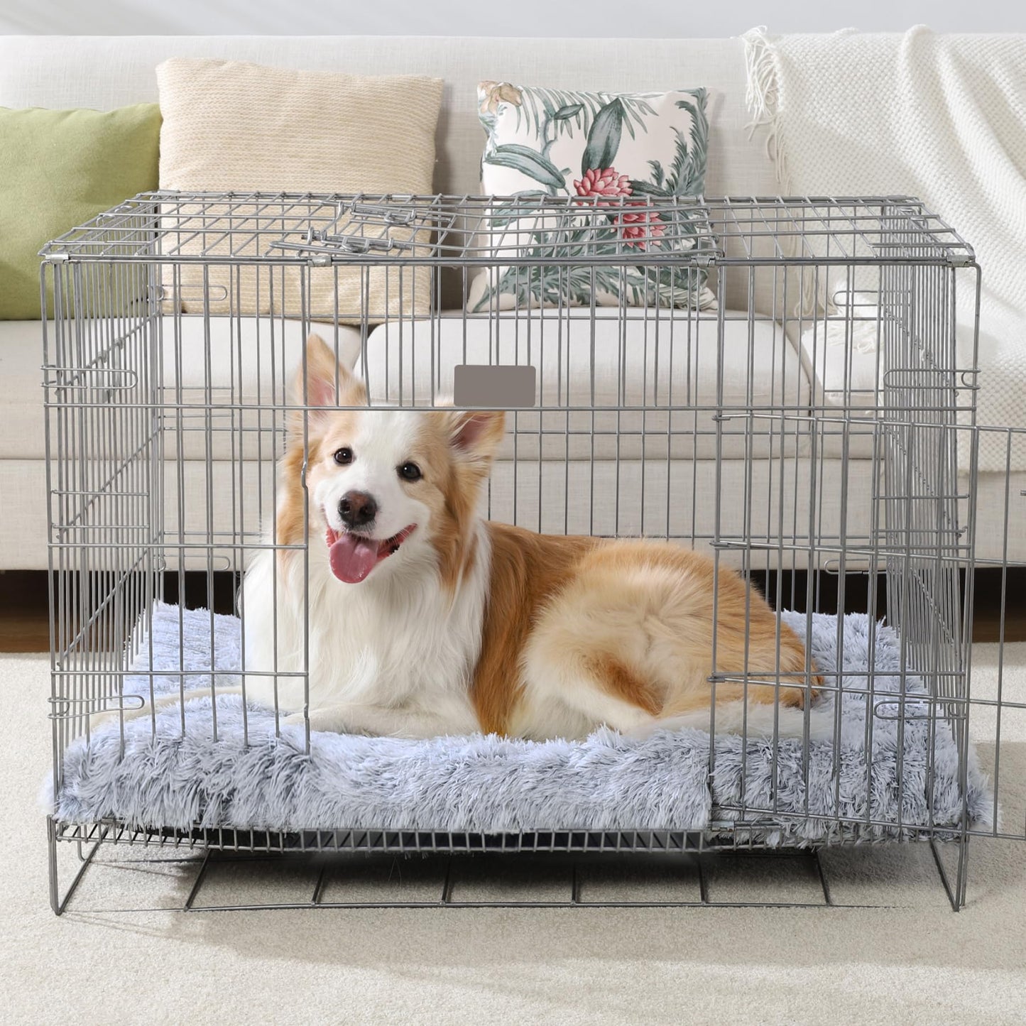 Vonabem Large Dog Bed Crate Pad Washable Pet Beds Medium Small Bed