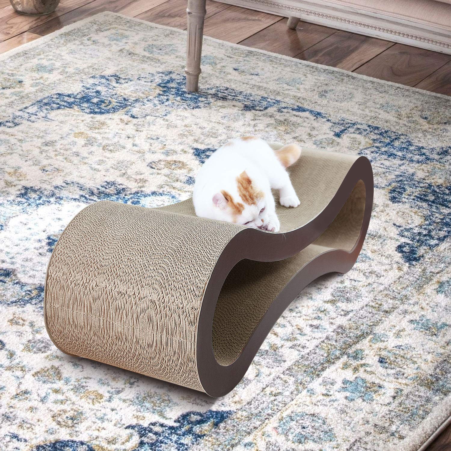 FluffyDream Cat Scratcher Cardboard, Scratching Pad House Bed House