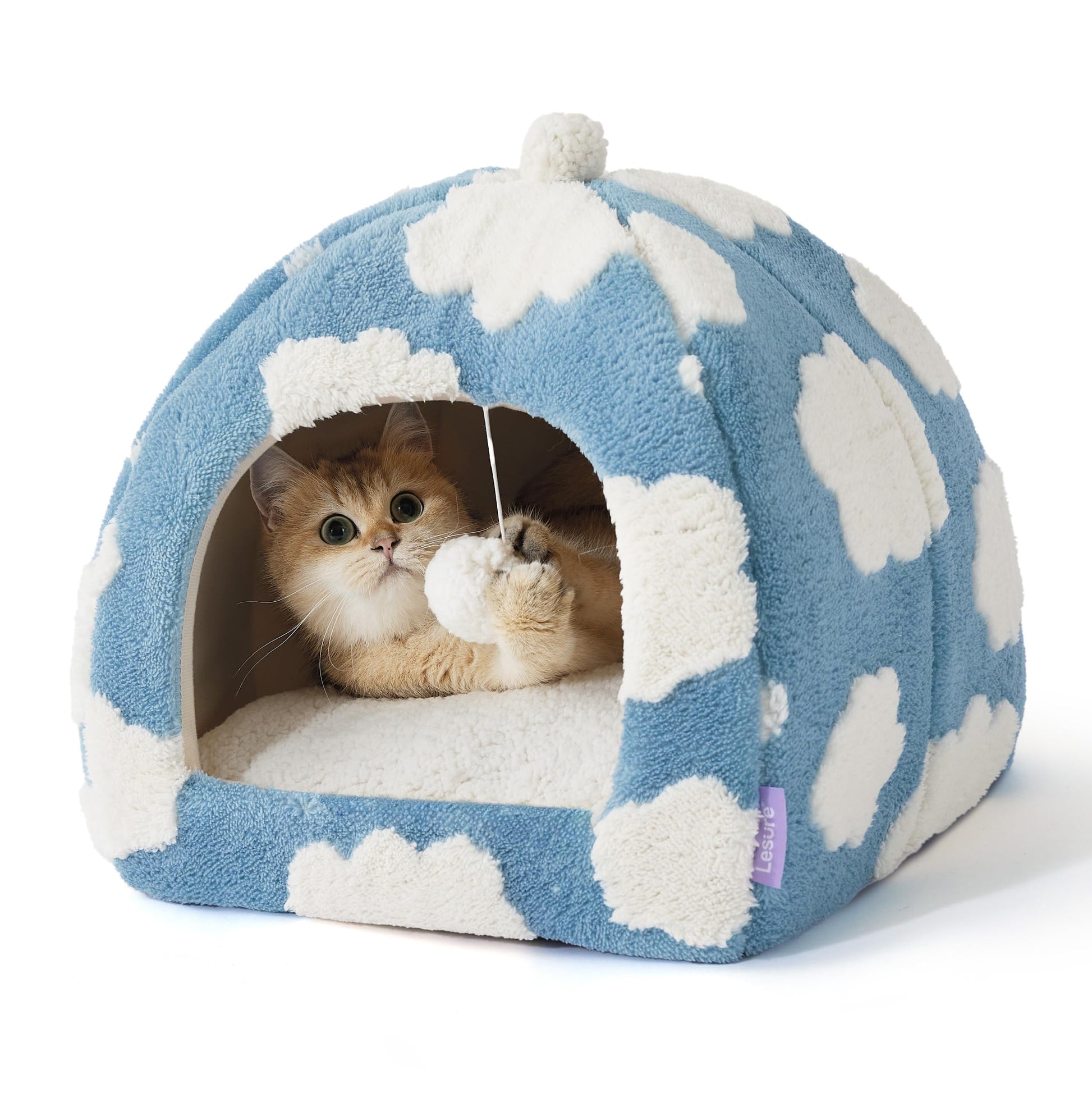 Lesure Cute Cat Beds for Indoor Cats 1 Cat Cave Bed for Kittens Bed