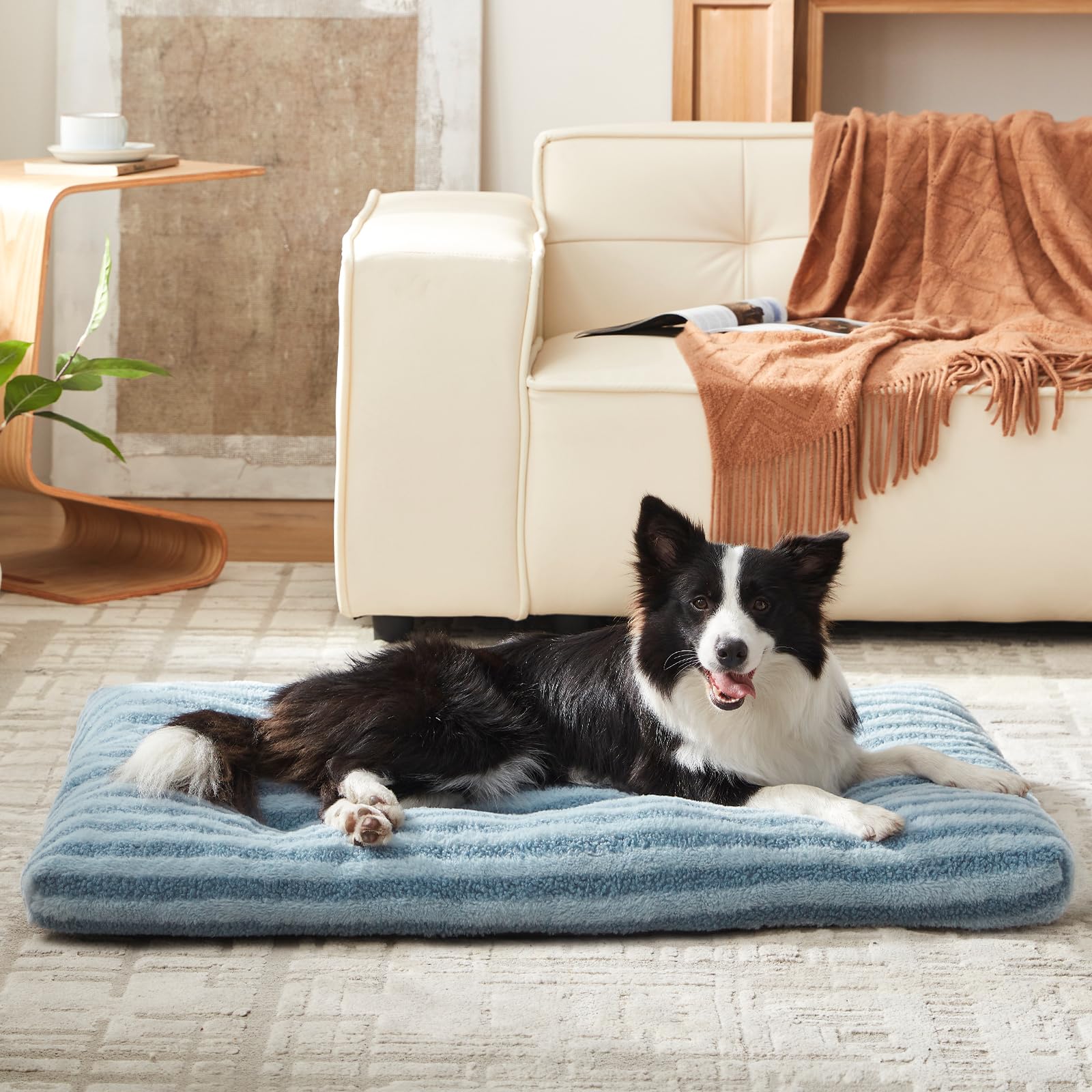 FURTIME Washable Dog Bed Medium Size Dogs, Deluxe Dog Crate Beds Bed