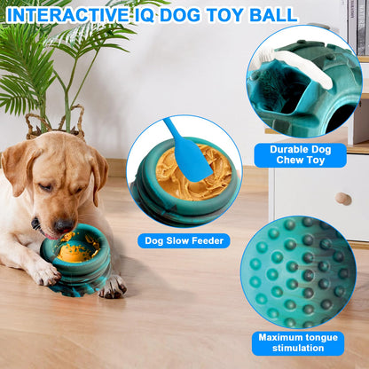 Yipetor Frozen Treat Dispensing Dog Toy Large Chew Toy, Freezable Chew